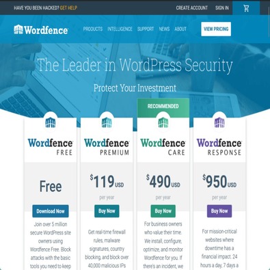 Preço do Wordfence Premium Wordpress plugin