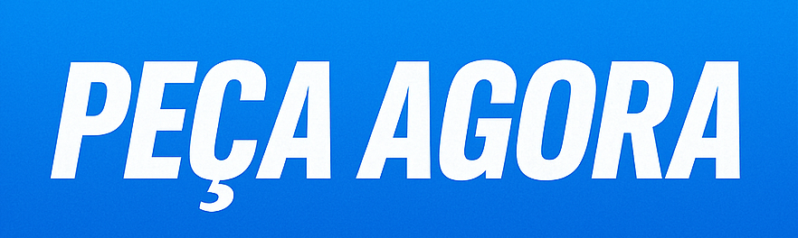 Botão azul com o texto “PEÇA AGORA” em letras brancas, estilo Mercado Pago, ideal como call-to-action para sites e campanhas promocionais. 