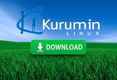 💻 Kurumin Linux Download Grátis – O Melhor Linux Brasileiro! Simples, Leve e Poderoso! Imagem promocional do Kurumin Linux com logo oficial, botão verde de download e fundo de campo verde com céu azul, representando liberdade, tecnologia e software livre.
