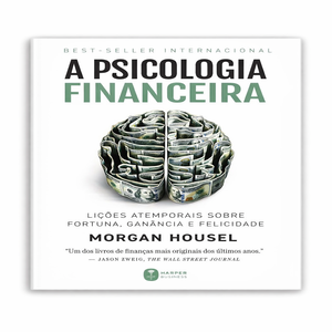 Capa do ebook A Psicologia Financeira de Morgan Housel sobre mentalidade financeira e psicologia do dinheiro