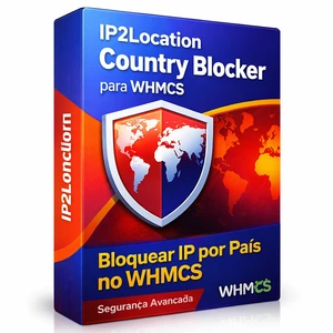 IP2Location Country Blocker para WHMCS – Bloquear IP por País com Segurança Avançada IP2Location Country Blocker para WHMCS permitindo bloquear IP por país com segurança avançada, suporte IPv4 e IPv6 e controle de acesso por geolocalização