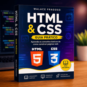 eBook HTML e CSS – guia completo de HTML e CSS para iniciantes de Walace Fragoso
