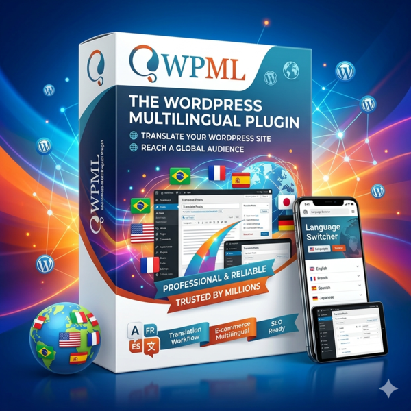 WPML Multilingual Plugin Premium para WordPress – Tradutor multilíngue profissional
