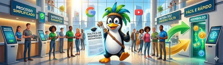 Política de reembolso da Kurumin Brasil para plugins, softwares e informática