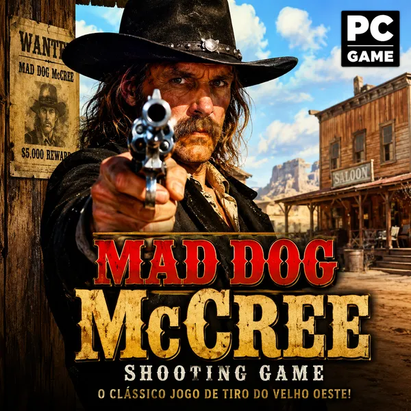 Jogo de faroeste Mad Dog McCree para PC