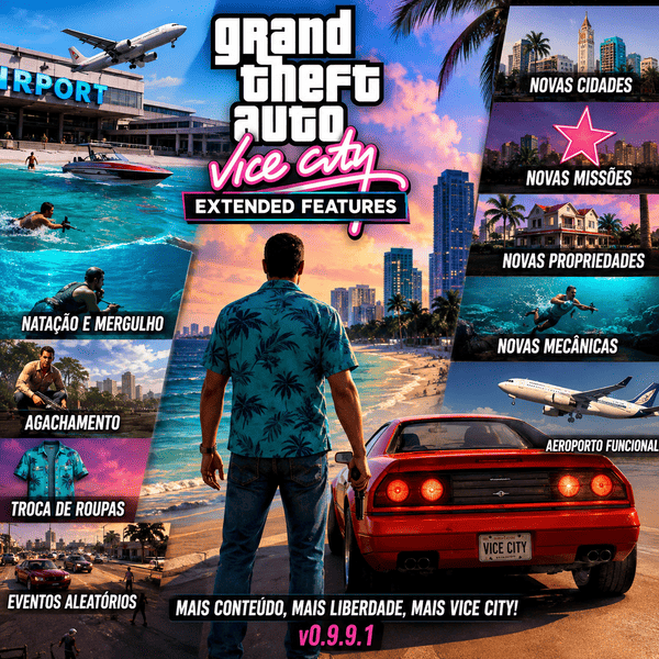 Recursos do GTA Vice City Extended Features
