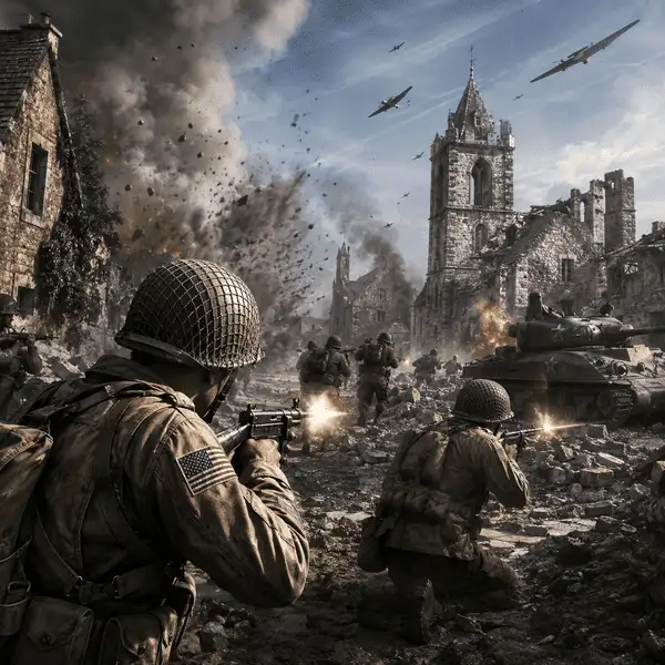 Gameplay de Hidden and Dangerous Deluxe para PC mostrando soldado em missão militar durante uma operação de combate