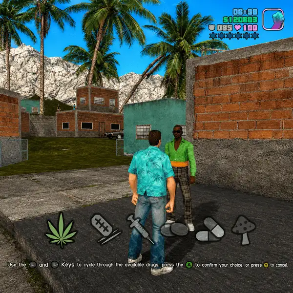 GTA Vice City Extended Features em Santa Rosa com interação entre personagens