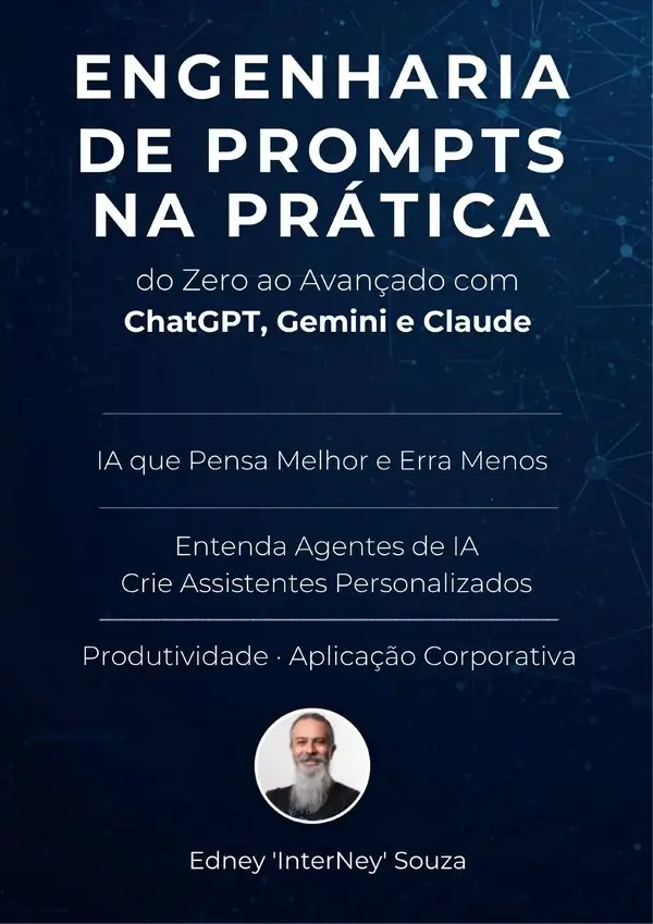 Capa do livro engenharia de prompts na pratica do zero ao avançado com chatgpt, gemini e claude.