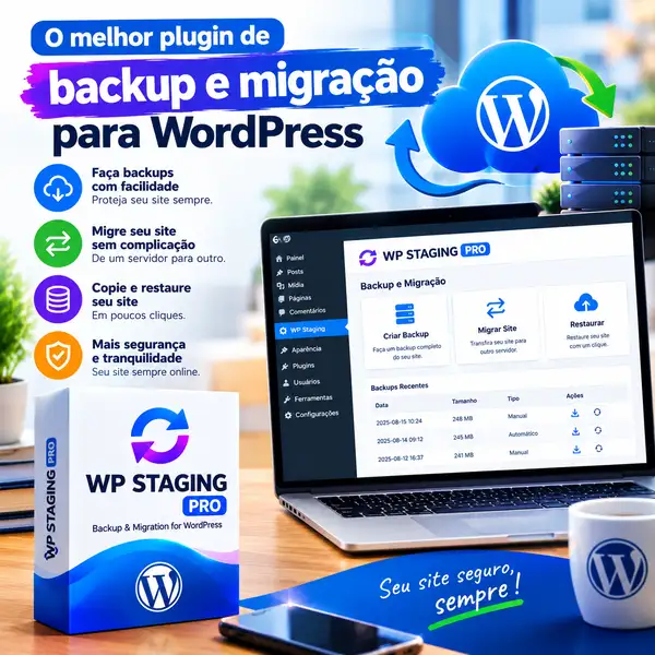 WP Staging Pro para backup e migração de sites WordPress